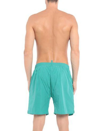 Shop Dsquared2 Swim Shorts In Light Green