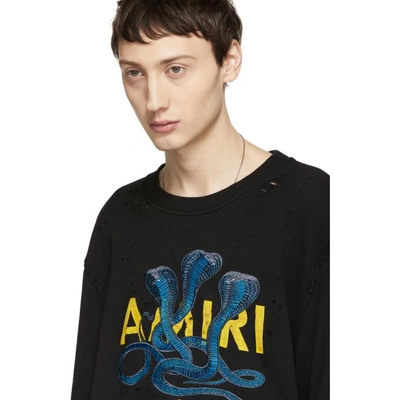 Shop Amiri Black Poison Sweatshirt In Blk Black