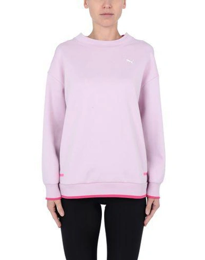 Shop Puma Sweatshirts In Lilac