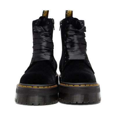 Shop Dr. Martens' Dr. Martens Black Velvet Jadon Platform Boots