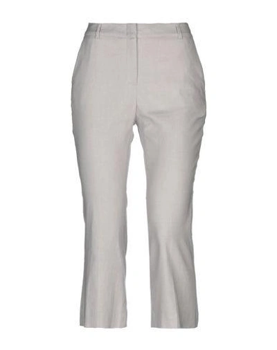 Shop Argonne Cropped Pants & Culottes In Light Grey