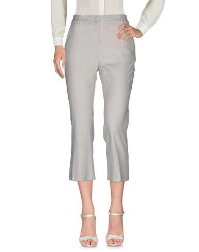 Shop Argonne Cropped Pants & Culottes In Light Grey