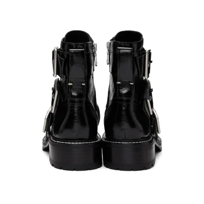 Shop Rag & Bone Rag And Bone Black Cannon Buckle Boots In 001 Black