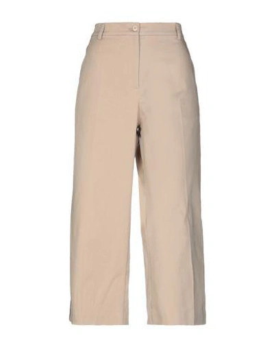 Shop Pinko Woman Pants Beige Size 10 Cotton, Elastane