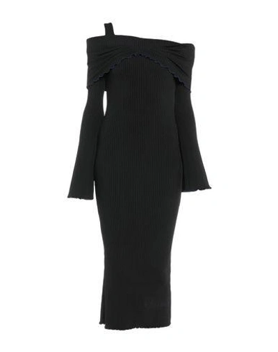 Shop Ellery Midi Dress In Black