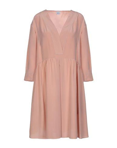 Shop Aspesi Woman Short Dress Blush Size 6 Silk In Pink