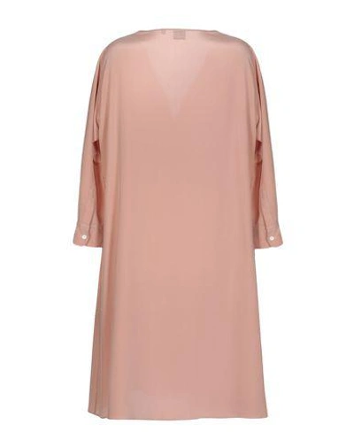 Shop Aspesi Woman Short Dress Blush Size 6 Silk In Pink