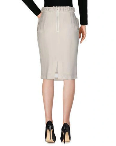 Shop Francesco Scognamiglio Knee Length Skirt In Ivory