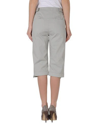 Shop Mm6 Maison Margiela Cropped Pants & Culottes In Light Grey