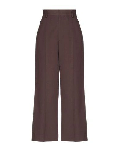 Shop Marc Jacobs Casual Pants In Dark Brown
