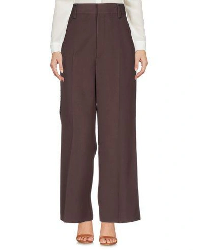 Shop Marc Jacobs Casual Pants In Dark Brown