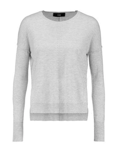 Shop Line Sweater In Light Grey