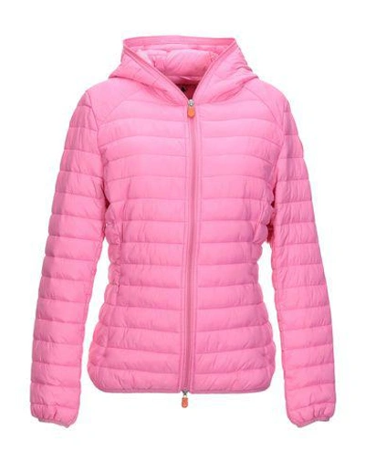 Shop Save The Duck Jacket In Pink