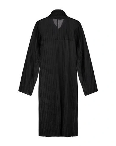 Shop Ahirain Overcoats In Black