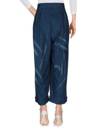 Shop Yohji Yamamoto Denim Pants In Blue