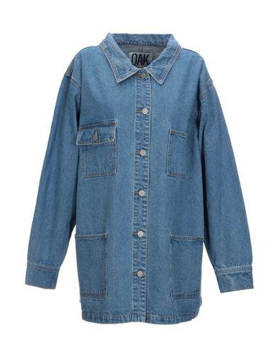 Shop Oak Denim Outerwear In Blue