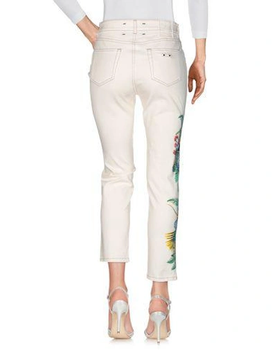 Shop Mr & Mrs Italy Woman Jeans Ivory Size 2 Cotton, Elastane In White