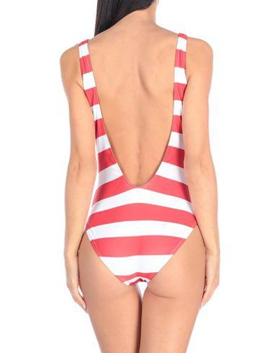 Shop Alberta Ferretti Woman One-piece Swimsuit Red Size 8 Polyester, Elastane