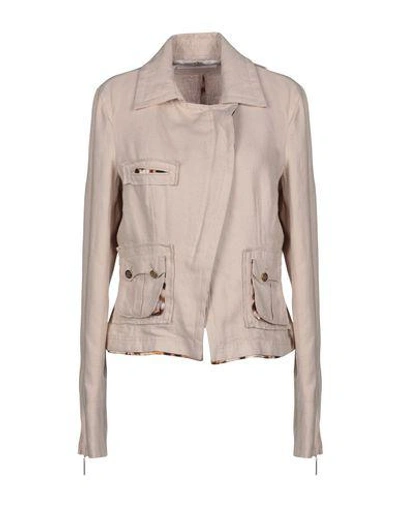 Shop Roberto Cavalli Blazers In Beige