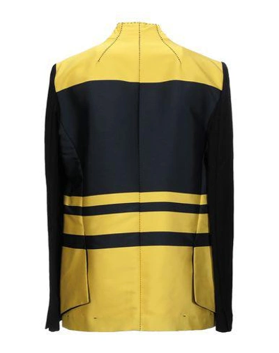 Shop Tom Rebl Suit Jackets In Yellow