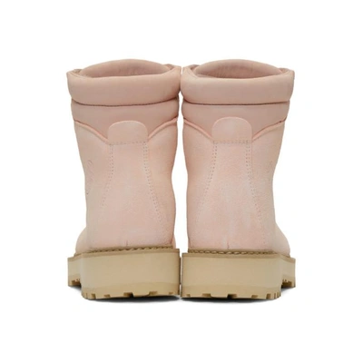 Shop Diemme Pink Suede Monfumo Boots In Cloud Pink