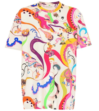 Shop Etro Paisley Printed Cotton T-shirt In Multicoloured