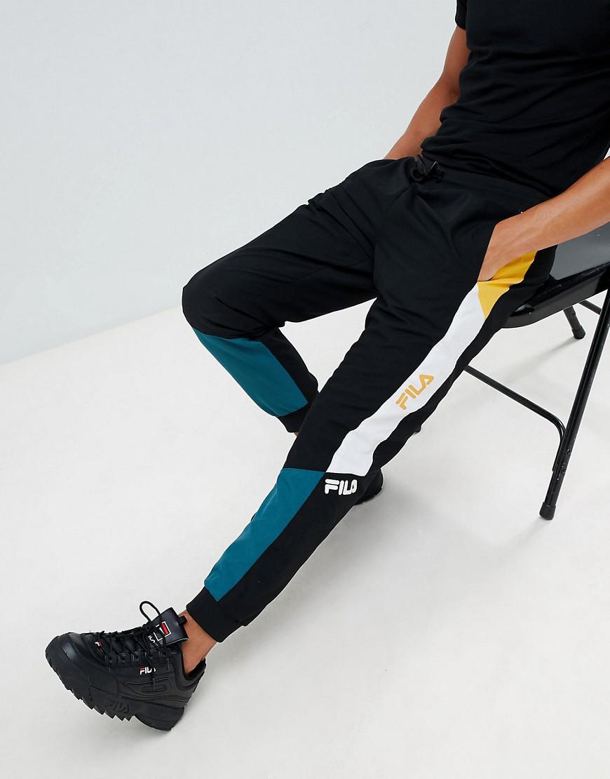 Fila Black Line Beckham Track Sweatpants In Black - Black | ModeSens