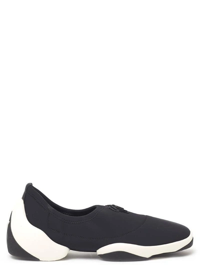 Shop Giuseppe Zanotti Design Stretch Slip On Sneakers In Black