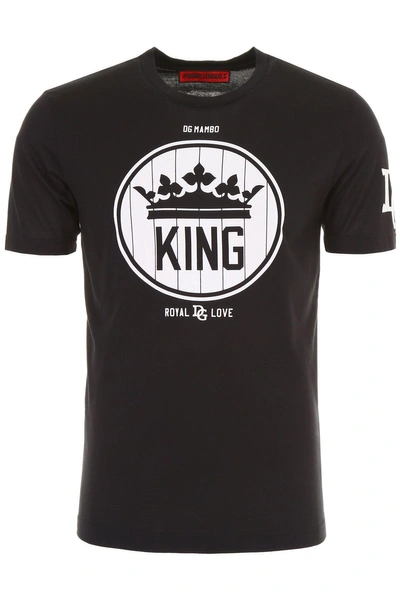 Shop Dolce & Gabbana King Jersey T In Black