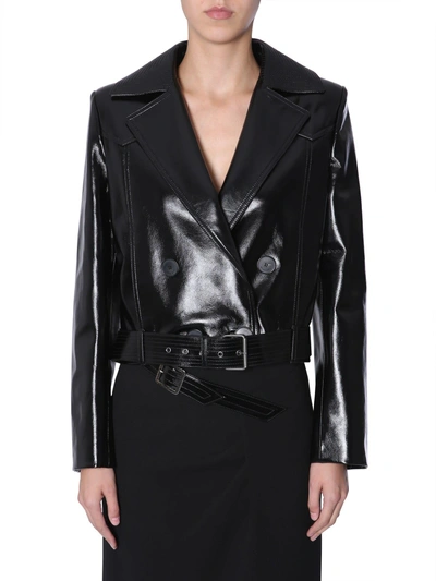 Shop Givenchy Leather Jacket In Nero