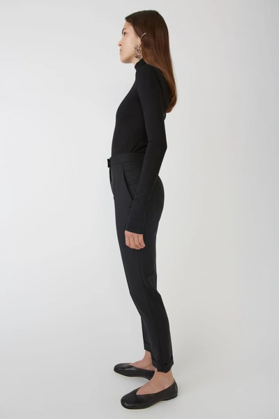 Shop Acne Studios Cuffed Trousers Black