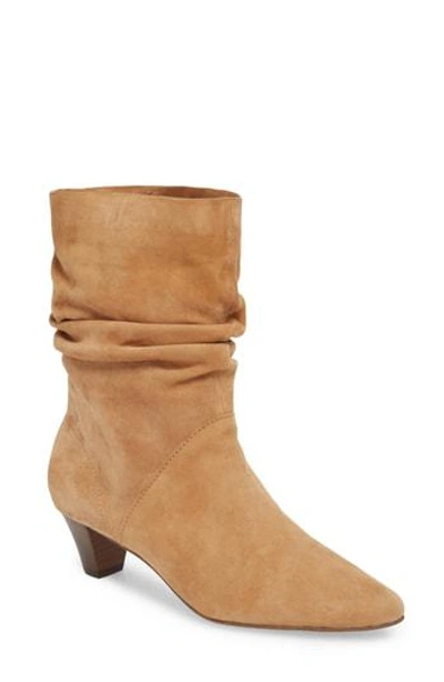 Shop Splendid Nica Slouchy Boot In Light Oak Suede