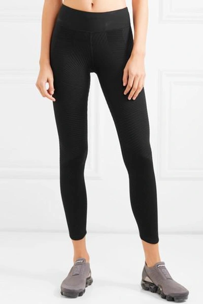 Shop Nike Power Epic Lux Ribbed Dri-fit Stretch Leggings In Black