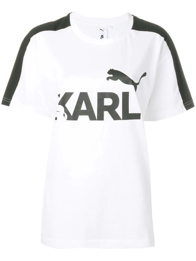 Shop Puma Karl Lagerfeld Karl Lagerfeld X  T-shirt - White