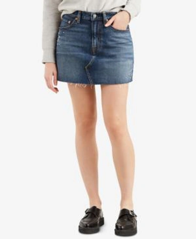 Shop Levi's Deconstructed Jean Skirt In Orbit