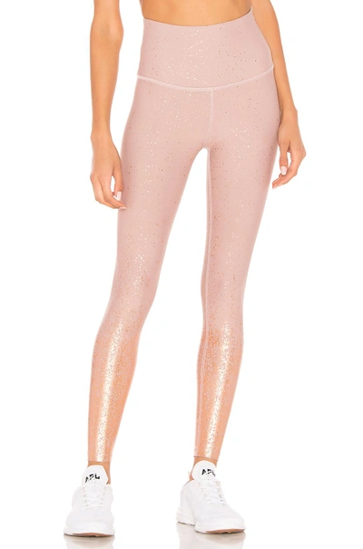 Shop Beyond Yoga Alloy Ombre High Waisted Midi Legging In Blush