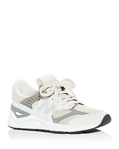 Shop New Balance Women's X90 Re-constructed Lace-up Sneakers In Moonbeam