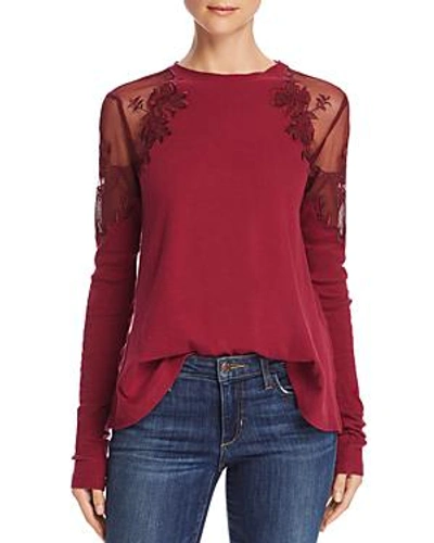 daniella lace shoulder top