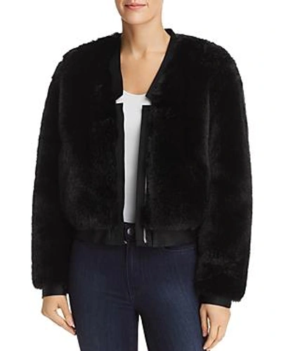 Shop J Brand Ashbey Faux-fur Jacket In Black