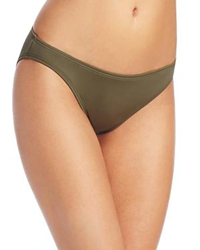 Shop Vince Camuto Biscayne Bay Illusion Classic Bikini Bottom In Dark Sage