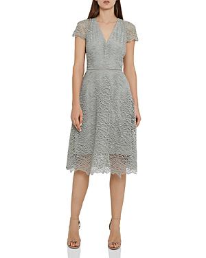 reiss green lace dress