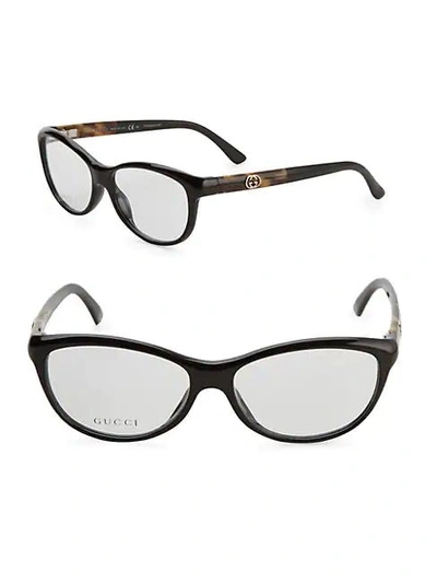 Shop Gucci 49mm Optical Glasses In Brown