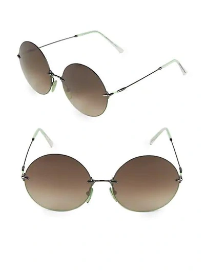 Shop Christopher Kane 60mm Circle Sunglasses In Brown