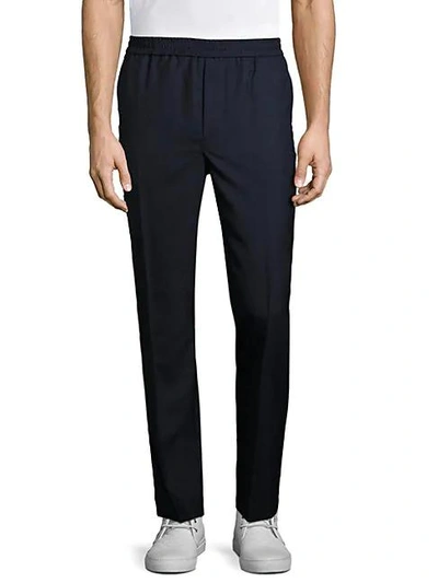 Shop Ami Alexandre Mattiussi Carrot Fit Track Pants In Navy