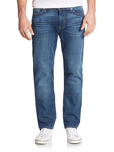 Shop 7 For All Mankind Slimmy Straight-leg Jeans In Helsingor