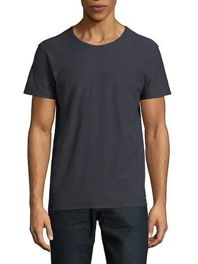 Shop Diesel T-tossik Cotton T-shirt In Navy