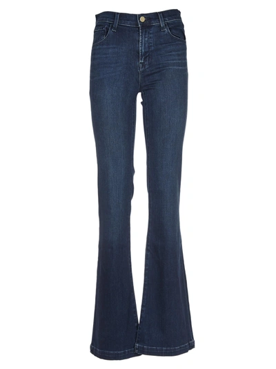 Shop J Brand Maria Flared Jeans In Blue