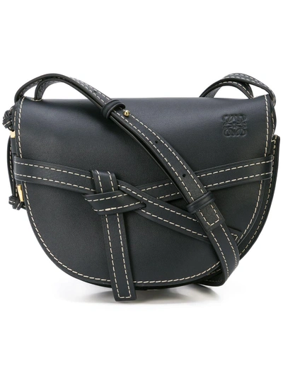 Shop Loewe Gate Crossbody Bag In Black