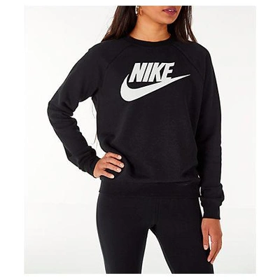 Shop Nike Women's Sportswear Rally Crew Sweatshirt, Black