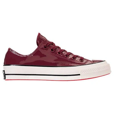 Shop Converse Women's Chuck 70 Patented '90s Leather Low Top Casual Shoes, Purple - Size 9.0